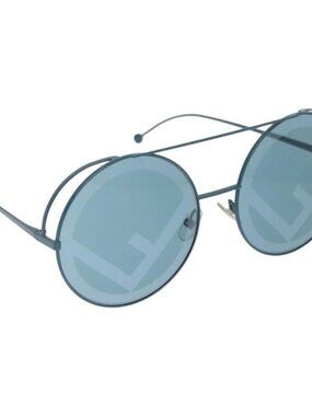 FENDI Runaway Sunglasses metal Blue Auth 159423V